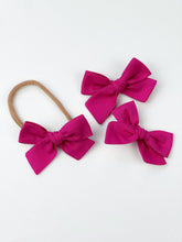 Load image into Gallery viewer, Maeve | Fuchsia | Pigtail Set

