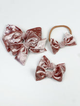 Load image into Gallery viewer, Maeve | Crushed Velvet | Oversized | Left Clip
