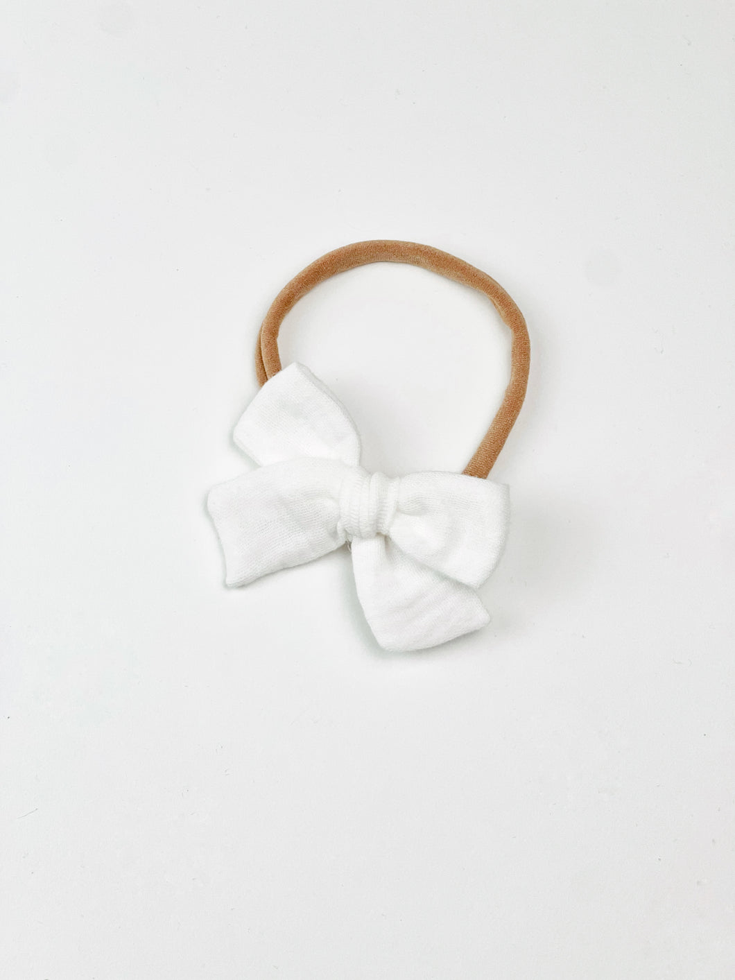 Maeve | White Gauze | Mini | Headband