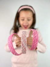 Load image into Gallery viewer, Hard Headband | Woven Hot Pink
