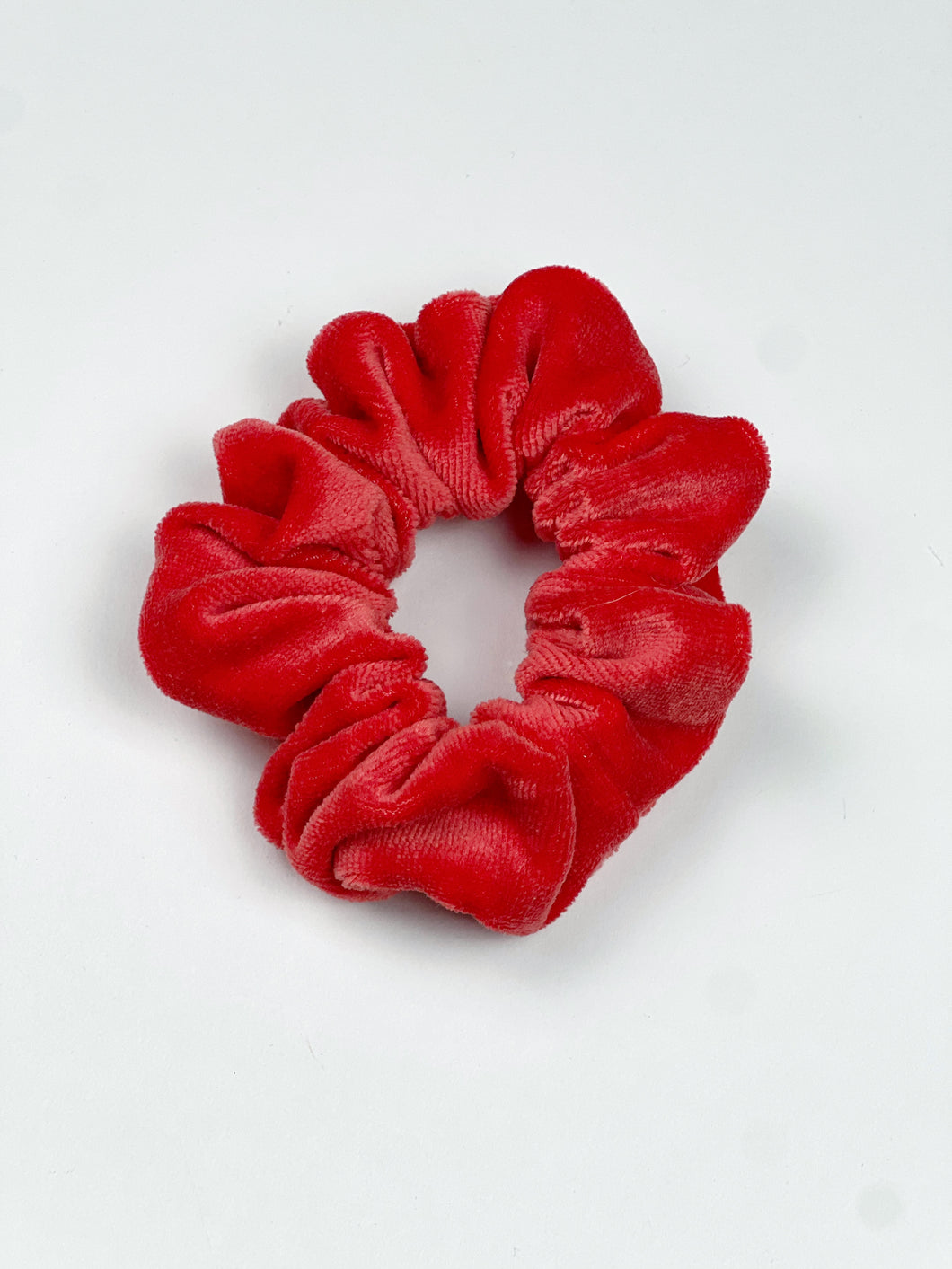 Scrunchie | Bright Coral Velvet