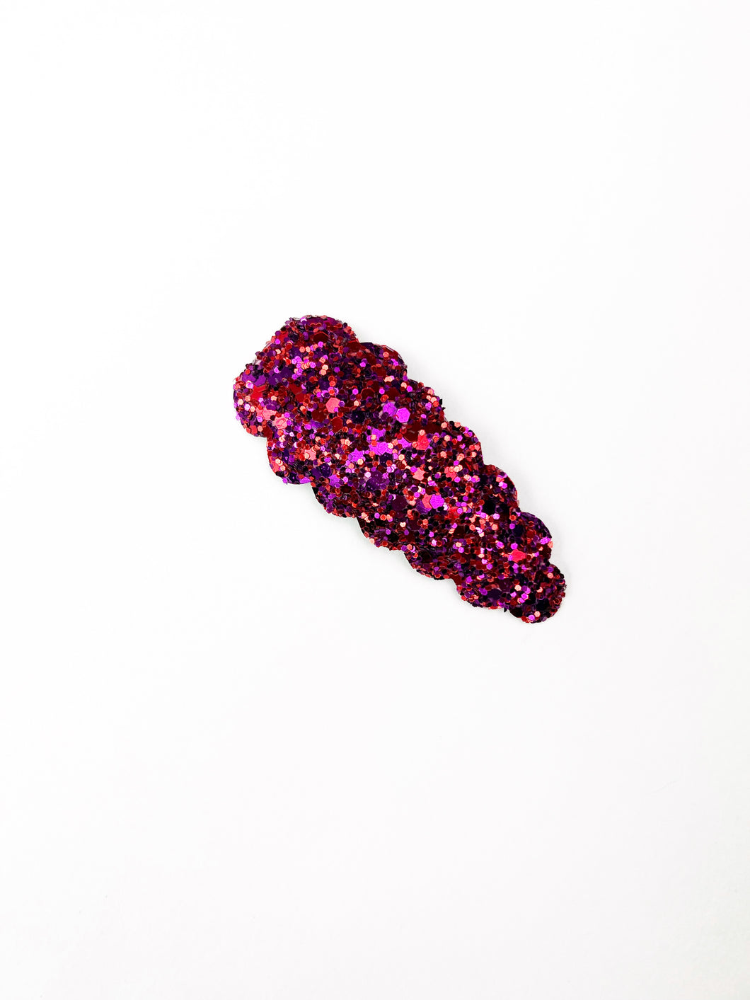 Single Snap Clip | Pink/Purple Glitter