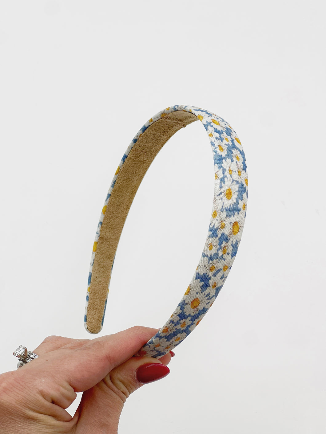 Hard Headband | Blue Daisy
